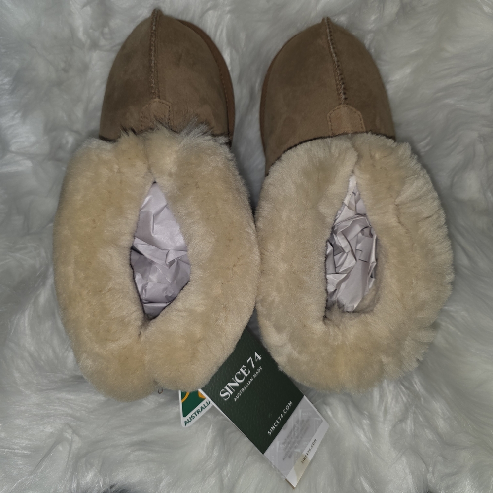 🆕 UGG Since 1974 | Women’s Ankle Slipper 🔥 Chestnut - Picture 4 of 11
